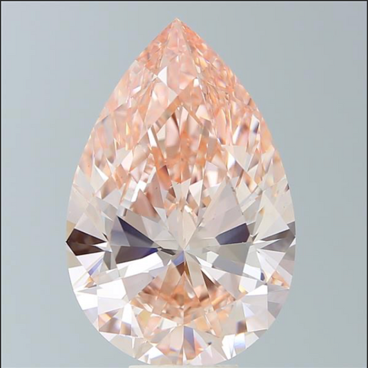 Pear Diamond 10.56ct FANCY INTENSE PINK VS1