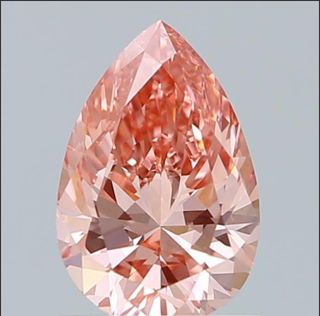 Pear Diamond 1.04ct FANCY VIVID PINK VVS2
