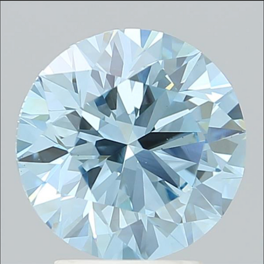 Round Diamond 2.69ct FANCY INTENSE BLUE VS1
