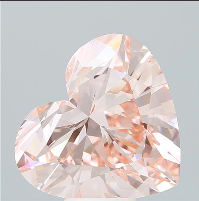 Heart Diamond 8.67ct FANCY INTENSE PINK VS1