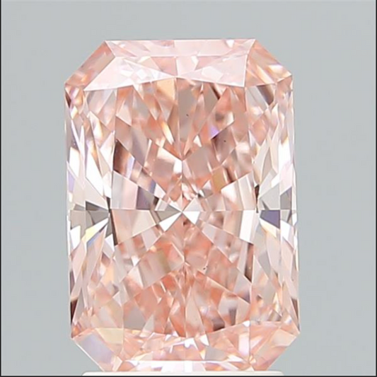 Radiant Diamond 2.51ct FANCY INTENSE PINK VS1