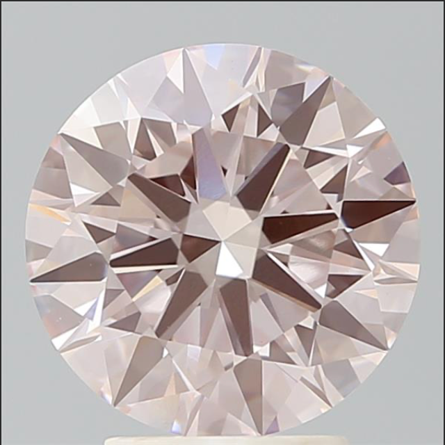 Round Diamond 2.08ct FANCY LIGHT PINK VVS2