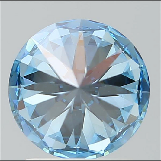 Round Diamond 1.23ct FANCY VIVID BLUE SI1