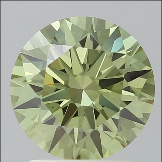 Round Diamond 2.12ct FANCY VIVID GREEN VS1