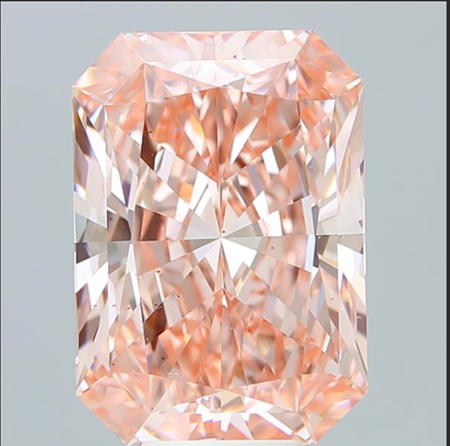 Radiant Diamond 6.22ct FANCY VIVID PINK VS1