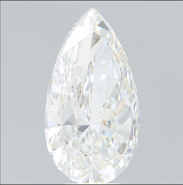 Pear Diamond 6.62ct G VS1