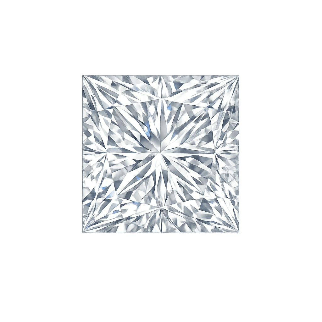 1.04 ct Prinzessin Labordiamant F VVS2 IGI - Dialoha Diamonds